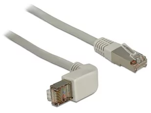 Delock Kabel Sieciowy RJ45 83524 S/FTP CAT 6 0.50 m Szary - Patchcordy - miniaturka - grafika 1