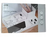 Akcesoria do smartwatchy - Setty 4desk Organizer na biurko z portami USB - miniaturka - grafika 1