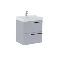 Szafki łazienkowe - ROCA A851910530 ELLA Zestaw łazienkowy UNIK 60 cm z 2 szufladami, perłowy mat - miniaturka - grafika 1