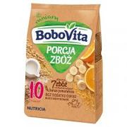 Kaszki dla dzieci - Nutricia BoboVita Porcja Zbóż kaszka mleczna 7 zbóż z płatkami kukurydzianymi po 10 miesiącu 210g - miniaturka - grafika 1