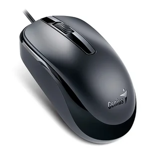Mysz przewodowa, Genius DX-120, czarna, optyczna, 1200DPI, USB-C - Myszki - miniaturka - grafika 1