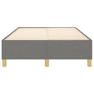 Lumarko Łóżko kontynentalne, ciemnoszare, obite tkaniną, 120x200 cm - Łóżka - miniaturka - grafika 6