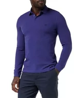 Koszulki męskie - Wrangler Męska koszulka polo LS Polo, Blue Ribbon, rozmiar XXL - miniaturka - grafika 1