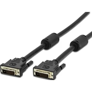 Assmann Kabel połączeniowy DVI-D DualLink Typ DVI-D (24+1)/DVI-D (24+1) M/M czarny 1m AK-320108-010-S - Kable komputerowe i do monitorów - miniaturka - grafika 1