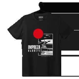 T-shirt koszulka Subaru Impreza Blobeye czarna-L - Odzież do sportów motorowych - miniaturka - grafika 1