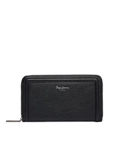 Pepe Jeans Portfel damski Code Wallet PL0700001 Czarny - Portfele - miniaturka - grafika 1