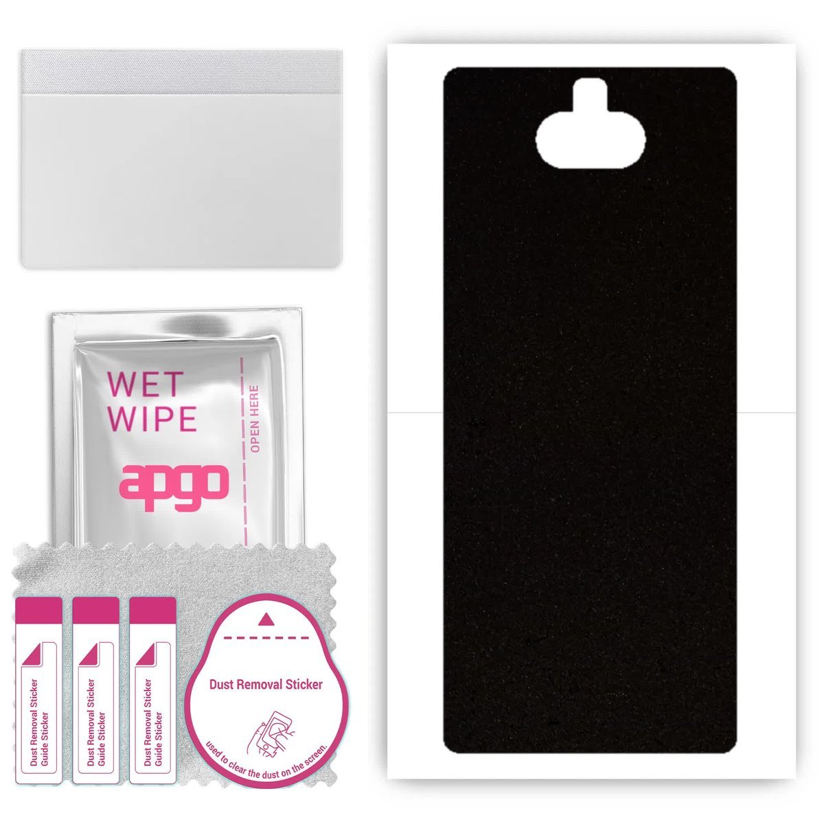 Folia naklejka skórka strukturalna na TYŁ Zamsz do Sony Xperia 10 - Zamsz Czarny - apgo SKINS