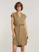 Sukienki - G-Star Sukienka w kolorze jasnobrązowym - miniaturka - grafika 1