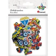 Zabawki kreatywne - Naklejki piankowe pojazdy mix 50szt - miniaturka - grafika 1