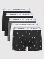 Piżamy damskie - Polo Ralph Lauren Komplet 5 par bokserek 714864292004 Czarny - miniaturka - grafika 1
