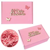 Zestawy upominkowe - KARTON OZDOBNY OPAKOWANIE PREZENTOWE NA 1 URODZINY ROCZEK UPOMINKOWE PUDEŁKO NA PREZENT - miniaturka - grafika 1