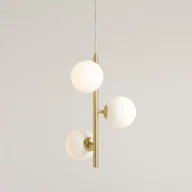 Lampy sufitowe - Fin S lampa wisząca 3-punktowa mosiądz 1120E40_S - miniaturka - grafika 1