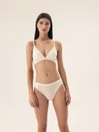 Majtki damskie - Majtki figi Lacteem Bloovii kremowy L - miniaturka - grafika 1