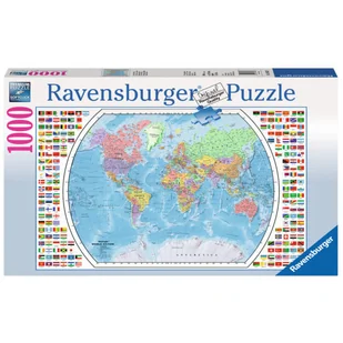 Ravensburger puzzle Mapa polityczna świata - Puzzle - miniaturka - grafika 2