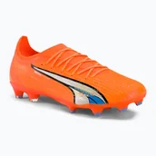 Piłka nożna - Buty piłkarskie męskie PUMA Ultra Ultimate FG/AG ultra orange/puma white/blue glimmer - miniaturka - grafika 1