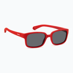 Okulary przeciwsłoneczne dziecięce Polaroid PLD K008/S matte red/grey polarized WYSYŁKA W 24H 30 DNI NA ZWROT - Okulary przeciwsłoneczne - miniaturka - grafika 1