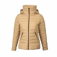 Kurtki damskie - Kurtka zimowa damska z kapturem RIFUGIO beżowa r.XL - miniaturka - grafika 1