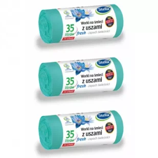 Stella Worki na śmieci z uszami Fresh o świeżym zapachu 35 L zestaw 3 x 24 szt. - Worki na śmieci - miniaturka - grafika 1