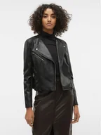 Kurtki damskie - Vero Moda Kurtka z imitacji skóry Riley 10302441 Czarny Slim Fit - miniaturka - grafika 1