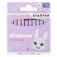 Przybory szkolne - Kredki woskowe 12 kolorów Rabbit STARPAK 536297 - miniaturka - grafika 1