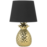 Lampy stojące - Beliani Lampa stołowa złota 52 cm PINEAPPLE - miniaturka - grafika 1