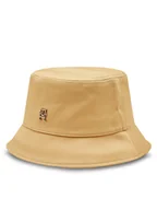 Czapki damskie - Tommy Hilfiger Kapelusz Distinct Rain Bucket Hat AW0AW16781 Beżowy - miniaturka - grafika 1