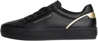 Koszulki i topy damskie - Tommy Hilfiger Damskie trampki Vulc Foxing FW0FW08683 Low Top, czarne (czarne), 7, Czarny, 41 EU - miniaturka - grafika 1