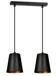 Emibig Milagro lampa wisząca 2-punktowa czarna/złota 415/2 415/2 - Lampy sufitowe - miniaturka - grafika 1