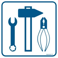 Systemy ekspozycyjne i znaki informacyjne - RA104 DBAJ O PORZĄDEK NA STANOWISKU PRACY, FN - FOLIA SAMOPRZYLEPNA; (300X300MM) - miniaturka - grafika 1