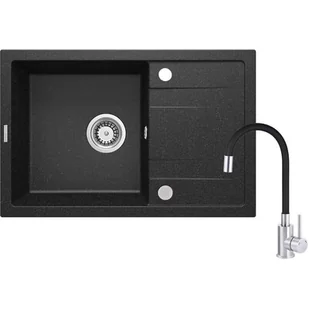 DEANTE Zlewozmywak Corio ZRCT2113 Granit + Bateria - Zlewozmywaki z baterią - miniaturka - grafika 1