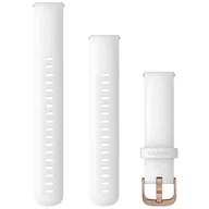 Akcesoria do smartwatchy - Garmin Pasek wymienny Quick Release 18 mm silikonový bílý přezka Rose Gold 010-12932-0F) - miniaturka - grafika 1