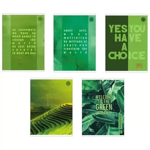 Zeszyt A5/96K linia Think Green (5szt) - Ziemia Obiecana - Zeszyty szkolne - miniaturka - grafika 1