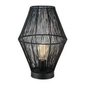 Noże stołowe - Czarna lampa stołowa z metalowym kloszem (wysokość 38 cm) Casa – Markslöjd - miniaturka - grafika 1