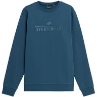 Bluzy męskie - Bluza męska 4F M692 niebieska 4FAW23TSWSM692 32S-S - miniaturka - grafika 1