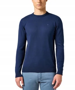 Sweter Wrangler KNIT SWEATER 112357427 Navy XL - Swetry męskie - miniaturka - grafika 1
