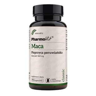 PharmoVit Maca 4:1 360mg 90kaps - Suplementy naturalne - miniaturka - grafika 1