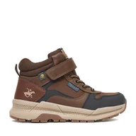 Buty dla chłopców - Trzewiki Beverly Hills Polo Club EO-BHPC-371-005 Brązowy - miniaturka - grafika 1