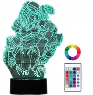 Lampy stojące - Lampka Nocna z Imieniem Predator 3D Led Grawer - miniaturka - grafika 1