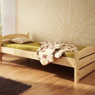 TARTAK MEBLE Łóżko SVENJA TARTAK MEBLE drewniane Rozmiar 140x200 Wybarwienie Białe PS2578_65698 - Łóżka - miniaturka - grafika 1