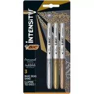 Przybory szkolne - Bic Markery Intensity Marking Metallic Ink 3 kolory - miniaturka - grafika 1