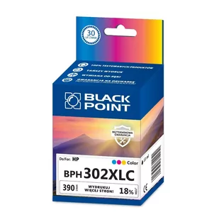 Black Point HP 302XL / F6U67AE KOLOR tusz do HP DeskJet 1110, HP DeskJet 2130, HP DeskJet 3630, HP OfficeJet 3800, HP OfficeJet 3830, HP OfficeJet 4 BPH302XLC - Tusze zamienniki - miniaturka - grafika 1