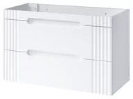 Szafki łazienkowe - Biała Szafka pod umywalkę 100 cm WISZĄCA FIJI - miniaturka - grafika 1