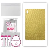 Akcesoria do tabletów i e-booków - folia naklejka skórka strukturalna na TYŁ do Samsung Galaxy Tab S7 FE WiFi - Plaster Miodu Złoty - apgo SKINS - miniaturka - grafika 1