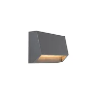 Lampy ogrodowe - QAZQA Nowoczesny kinkiet zewnętrzny ciemnoszary w tym LED IP65 - Piaskowiec 2 - miniaturka - grafika 1