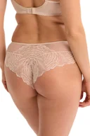 Majtki damskie - Brazyliany damskie z koronką i tiulem Jessia 1229 beżowe M - miniaturka - grafika 1