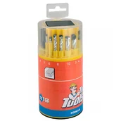 Wiertła - Top Tools Wiertła różne komplet 18 szt. - miniaturka - grafika 1