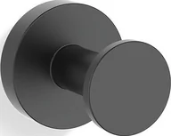 Wieszaki łazienkowe - Haczyk ścienny Basic czarny mat - miniaturka - grafika 1
