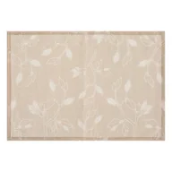 Obrusy i serwetki - Podkładka pod talerz w kwiatki, beżowa, 45 x 30 cm - miniaturka - grafika 1