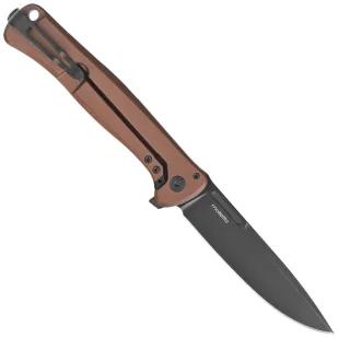 Nóż składany LionSteel Skinny Earth Aluminium/Natural Canvas Micarta, Old Black MagnaCut by Molletta (SK01A EB) - Noże - miniaturka - grafika 3
