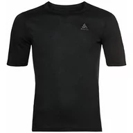 Koszulki męskie - Odlo Odlo Męska koszulka Bl Top Crew Neck S/S Active Warm Eco czarny czarny 3XL 159112 - miniaturka - grafika 1